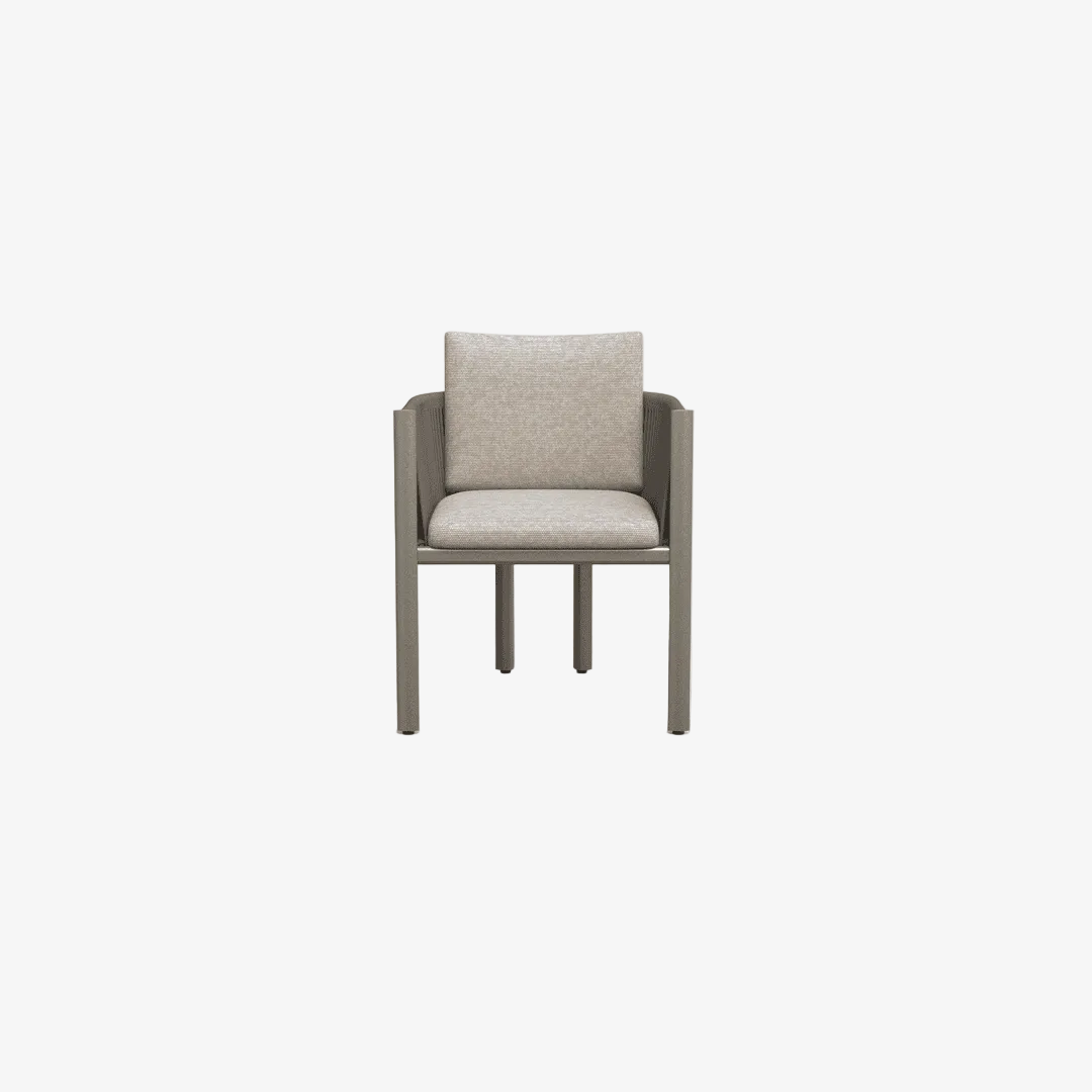 Chair with cushion on a white background