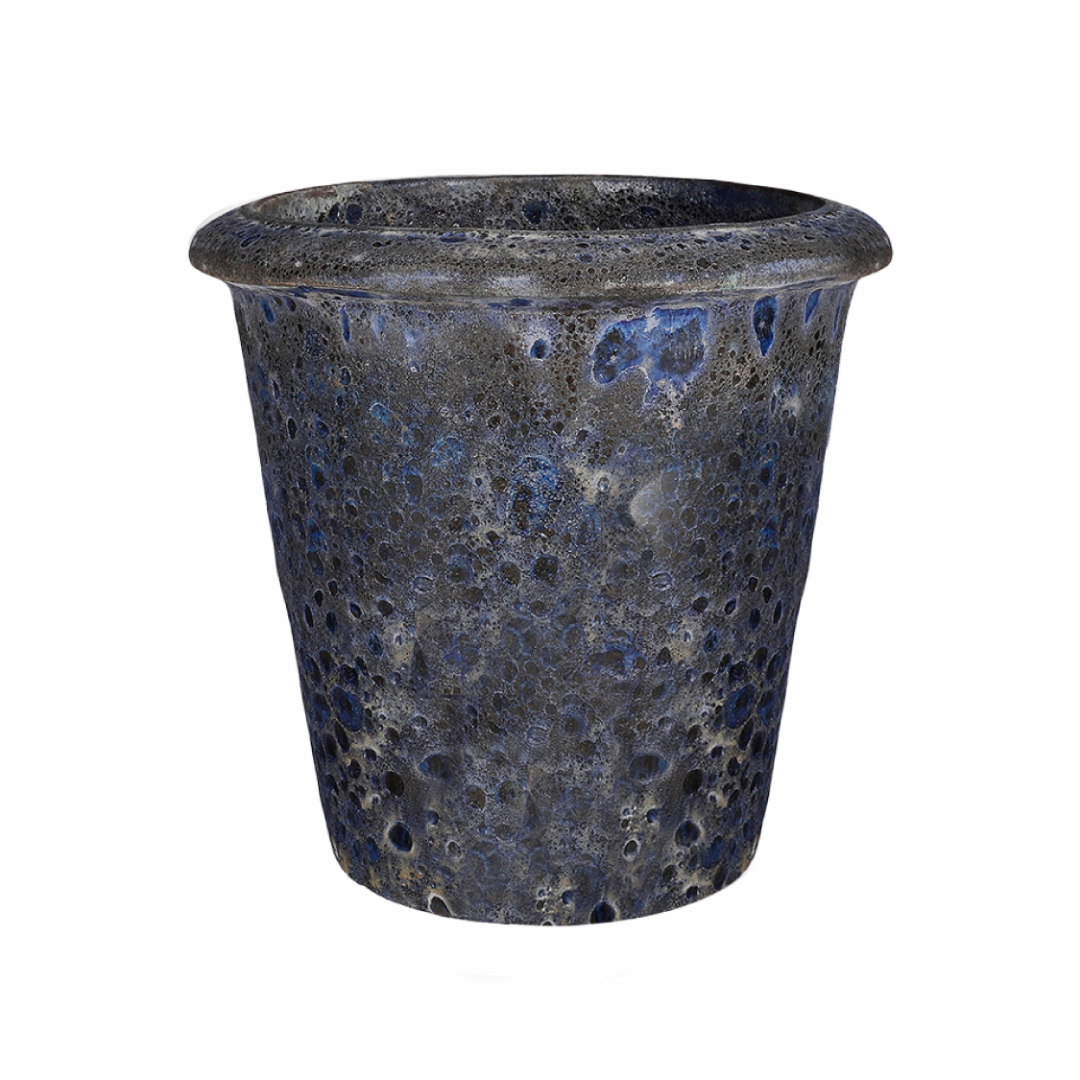 Vulcano Round Pot - Blue
