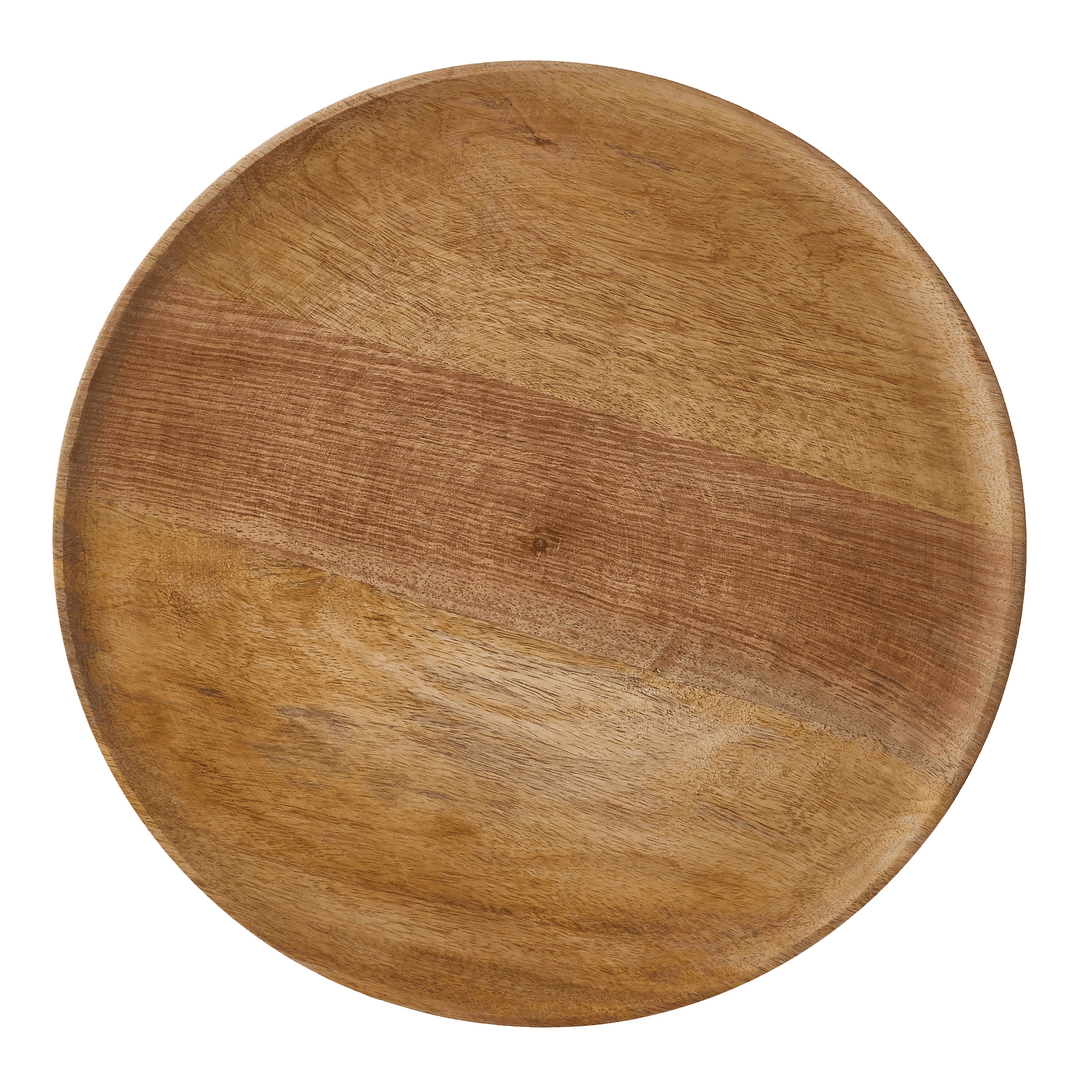Duko Round Plate - Brown