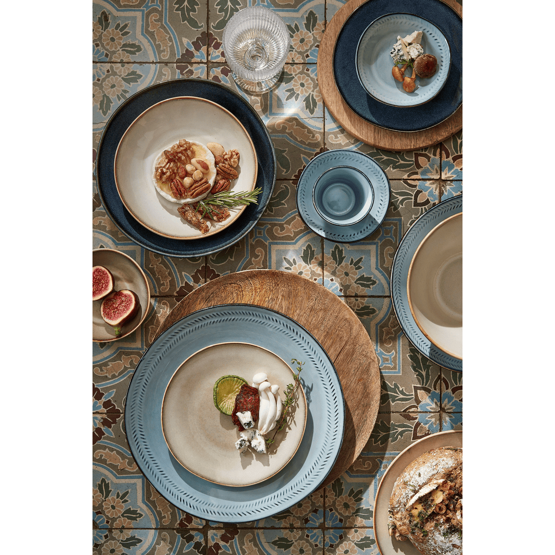 Duko Round Plate - Brown