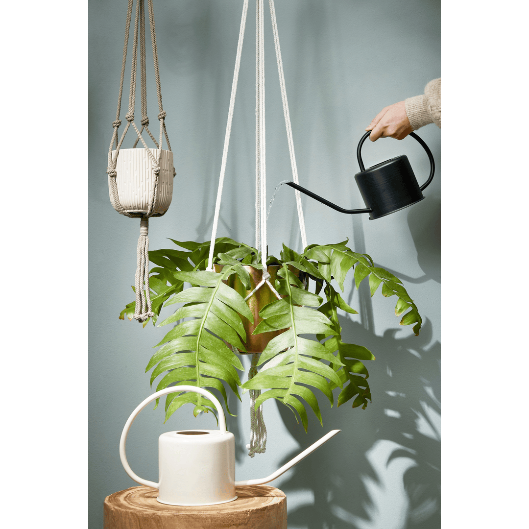 Knot Hanging Pot Holder - White