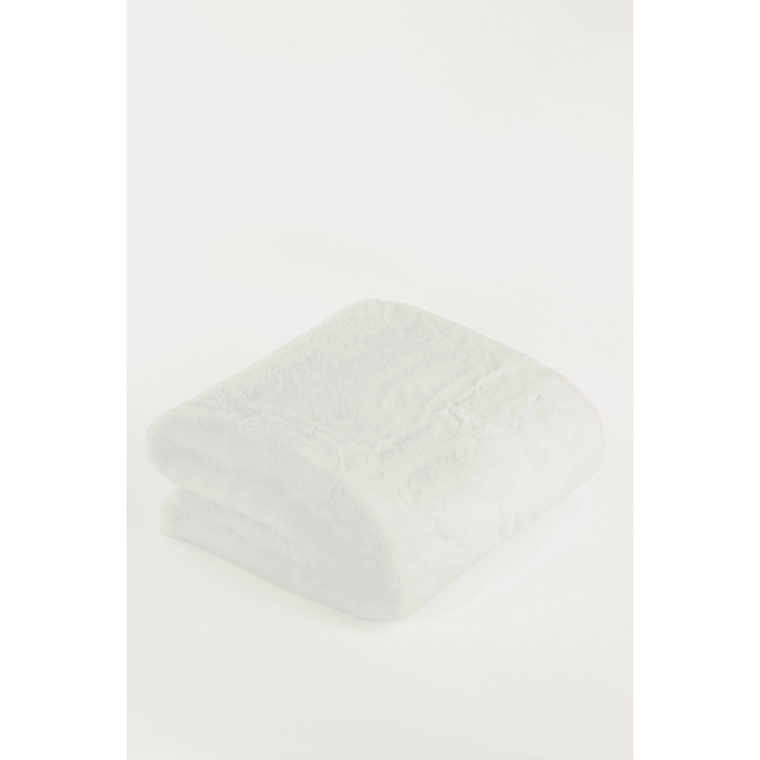 Bronte Fleece Plaid - White