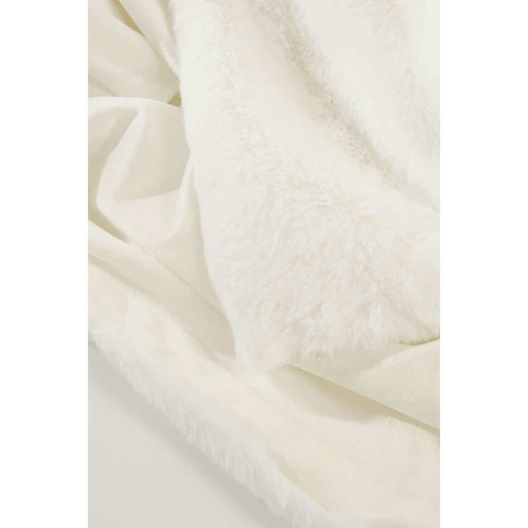 Bronte Fleece Plaid - White