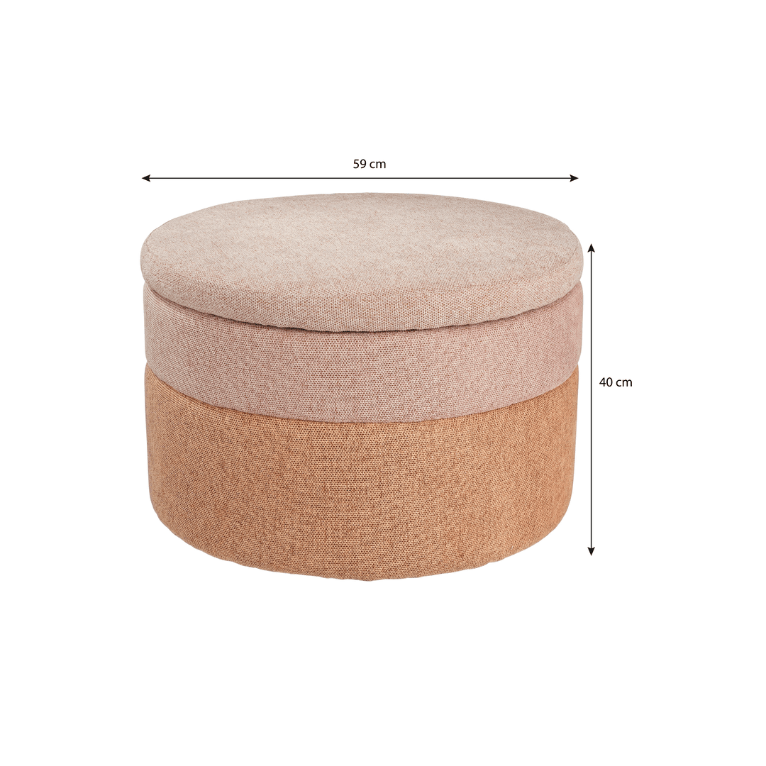 Storage Pouffe - Pink