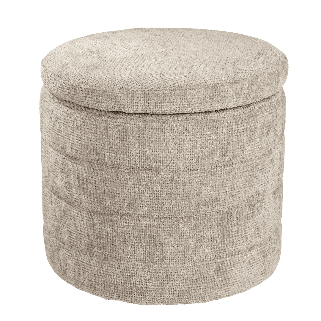 Storage Pouffe - Light Grey