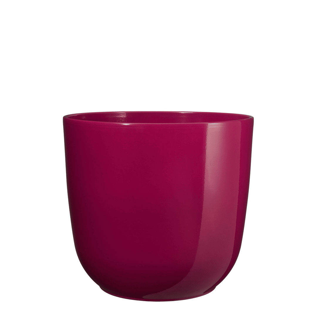 Tusca Round Pot - Fuchsia