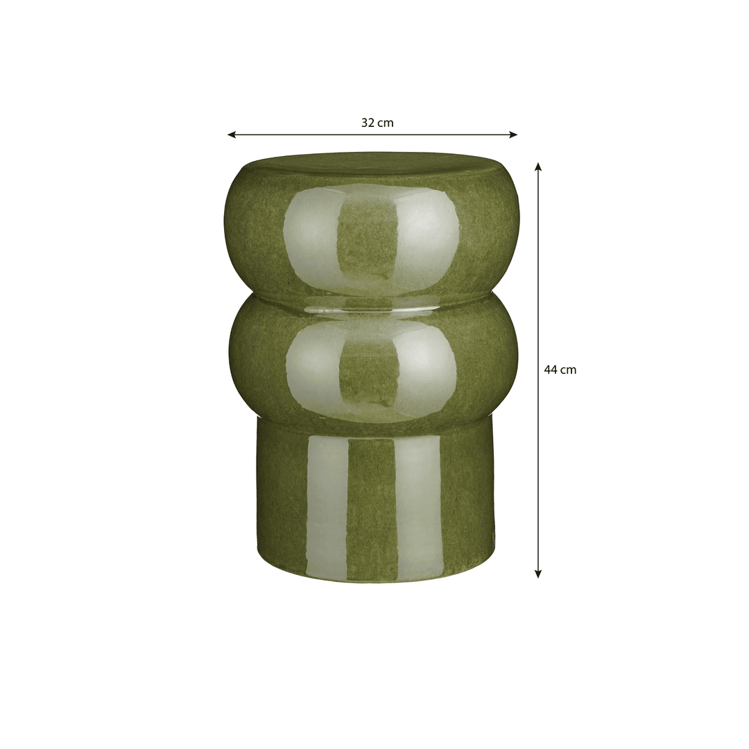 Vendi Side Table - Dark Green