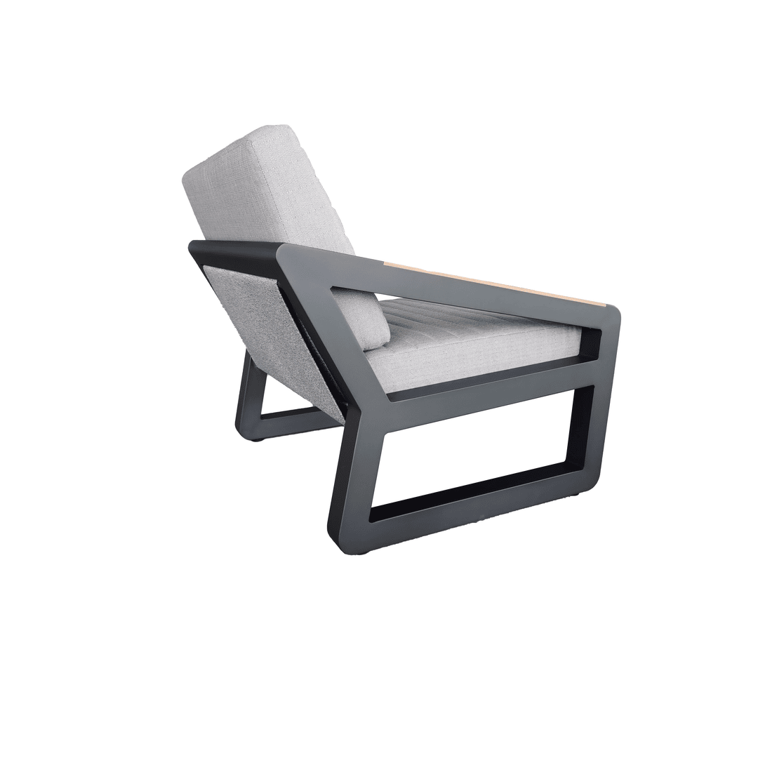 Marrisa Single Sofa - Charcoal