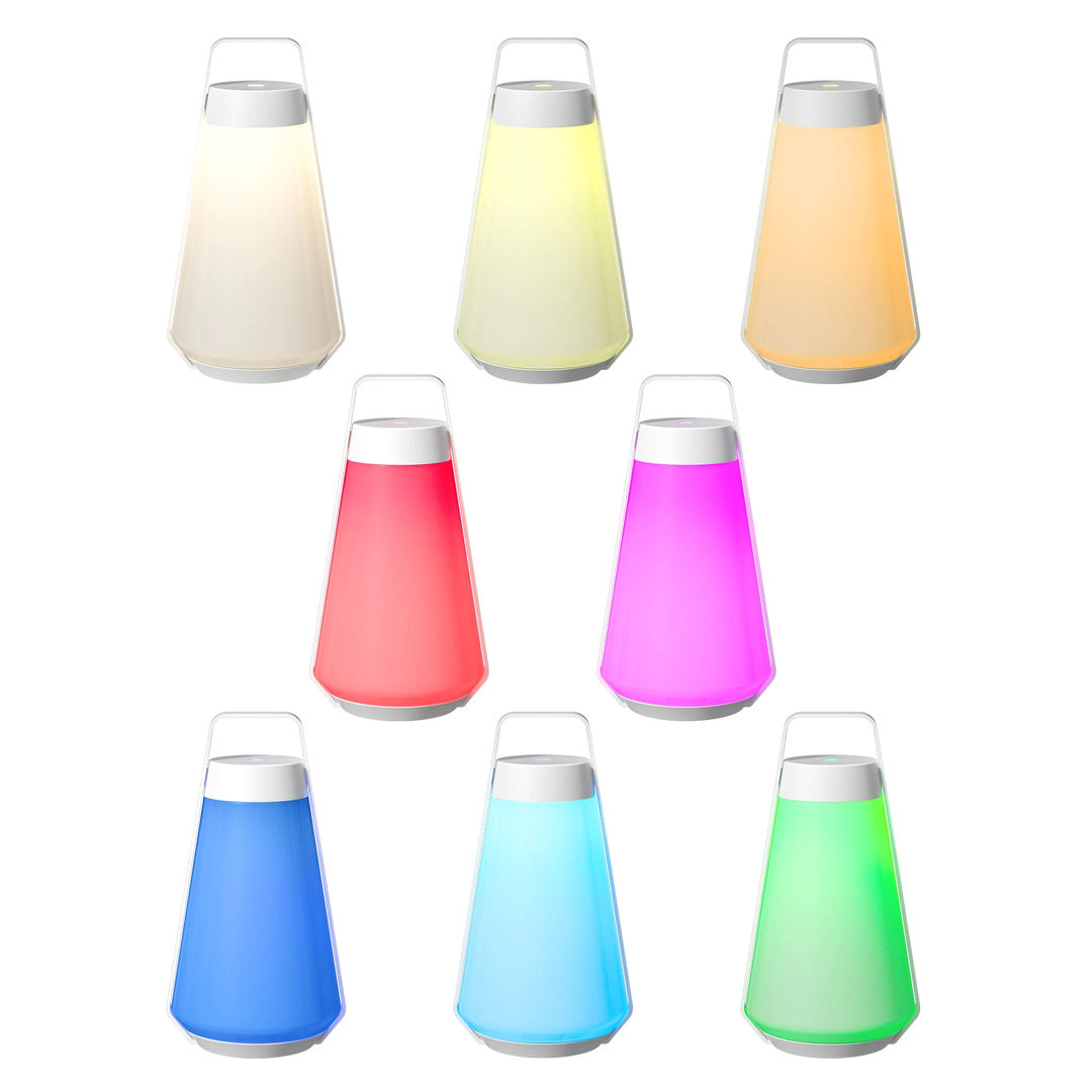 Sompex Air Table Lamp / Lantern - White Glass / White Body