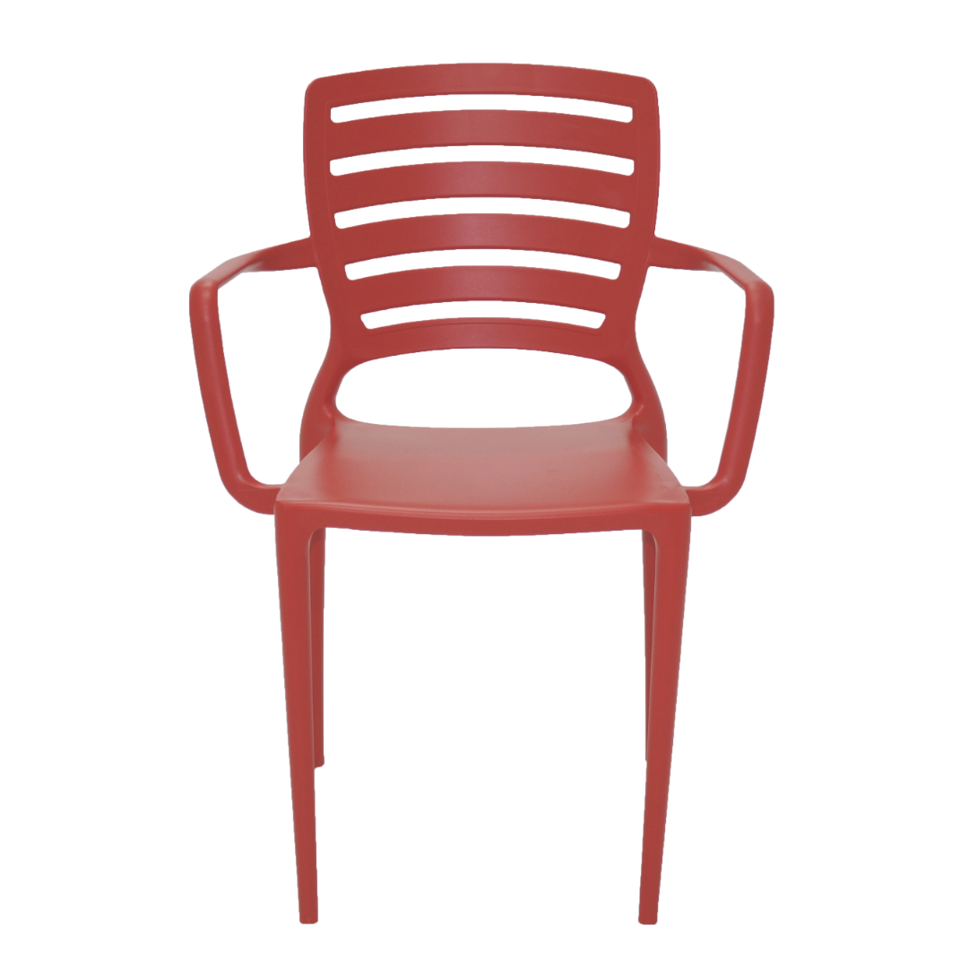 Sofia Armchair Holed Backrest - Red