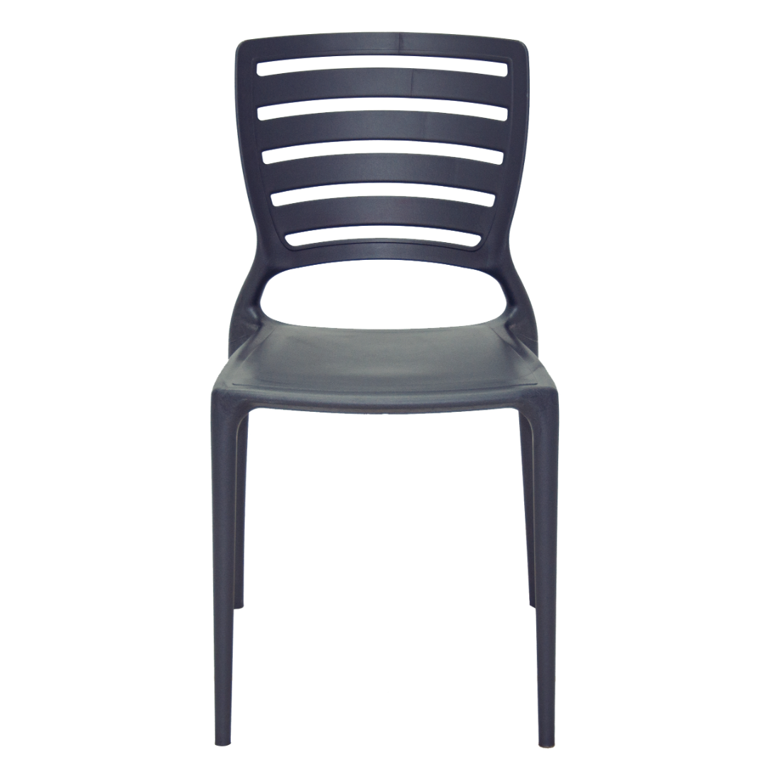 Sofia Chair Horizontal Backrest - Graphite