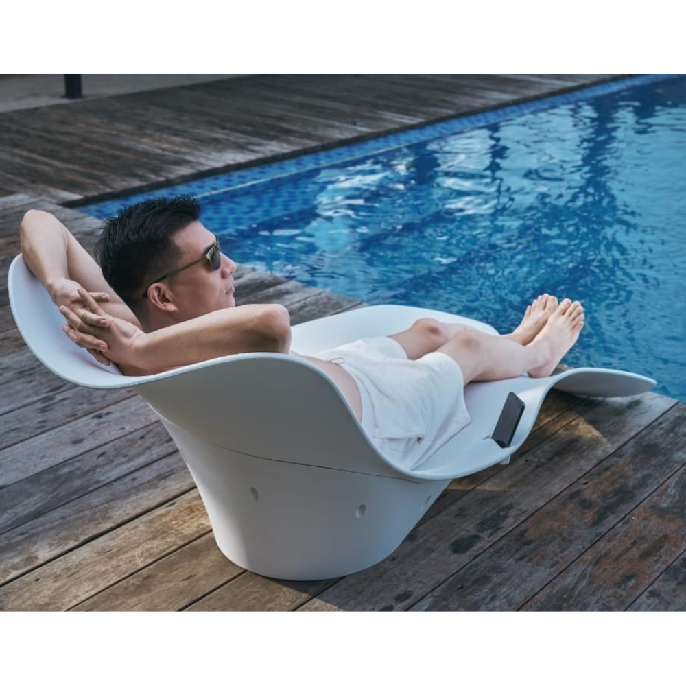 In Pool Sun Lounger - White