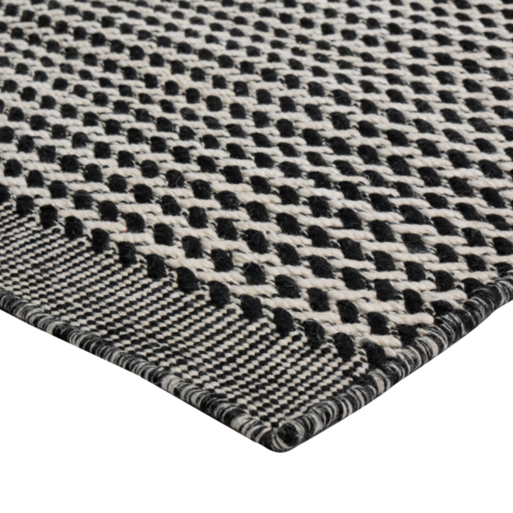 Cinar Outdoor Rug (L) Black