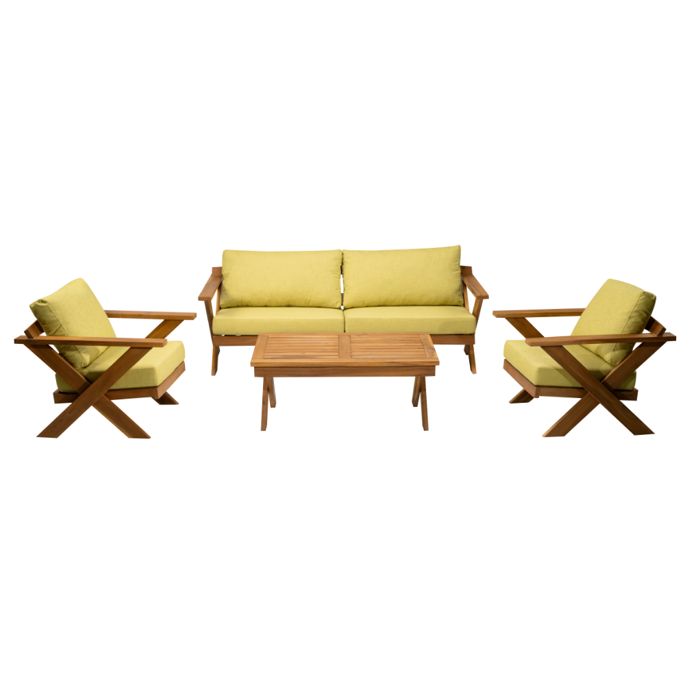 Santiago Three Seater Sofa Set With Table
