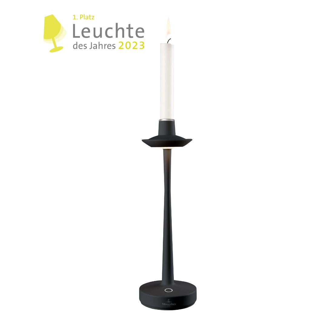 Villeroy & Boch Aarhus Table Lamp / Candle Holder - Black