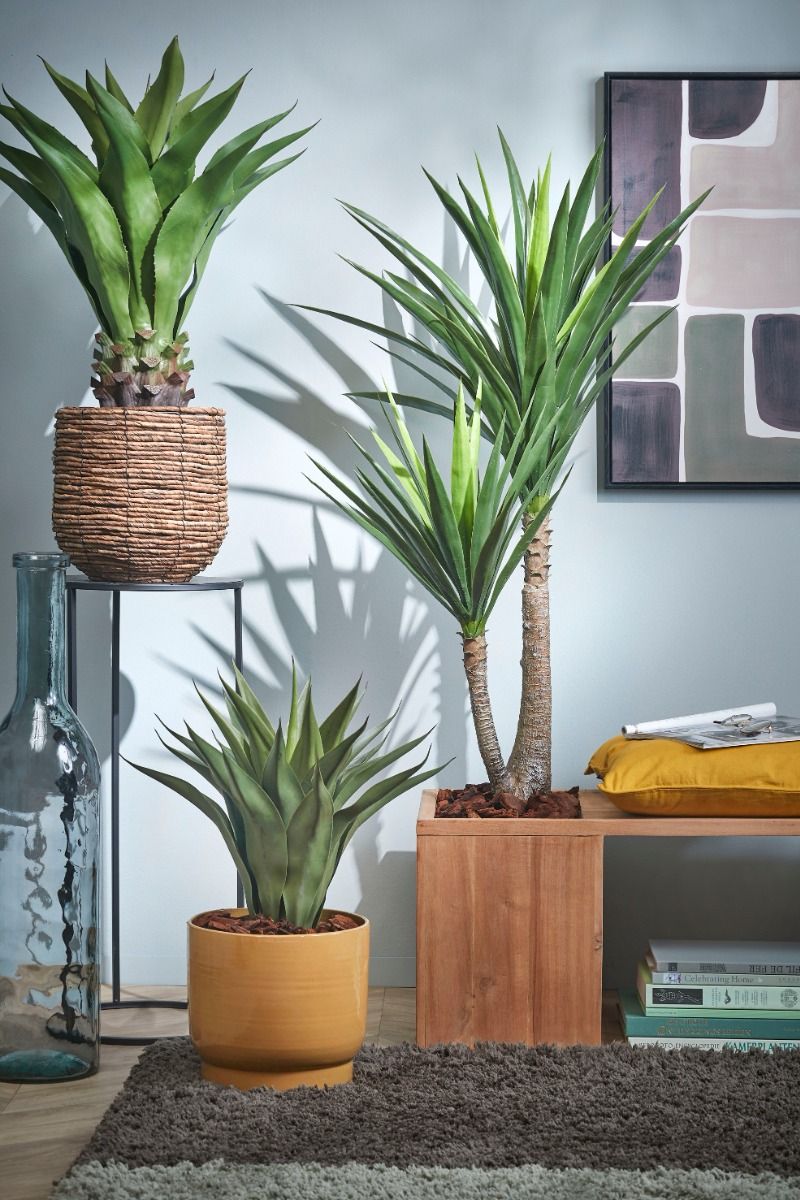 Artificial Agave In Pot - Green