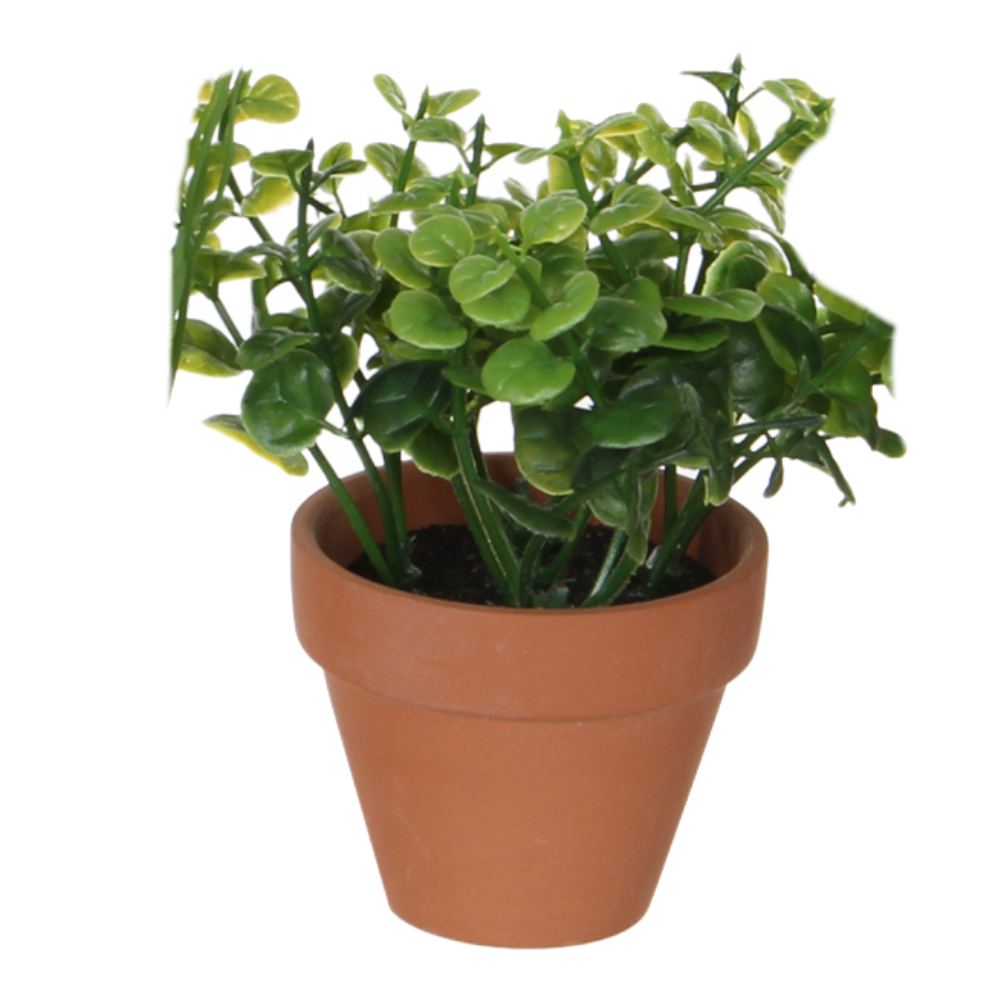 Artificial Herb In Pot-Green