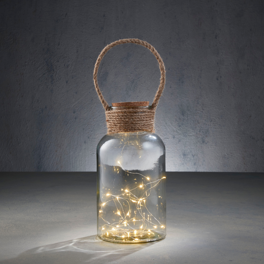 Suncoast Glass Bottle 30 With Led Lights Battery Operated