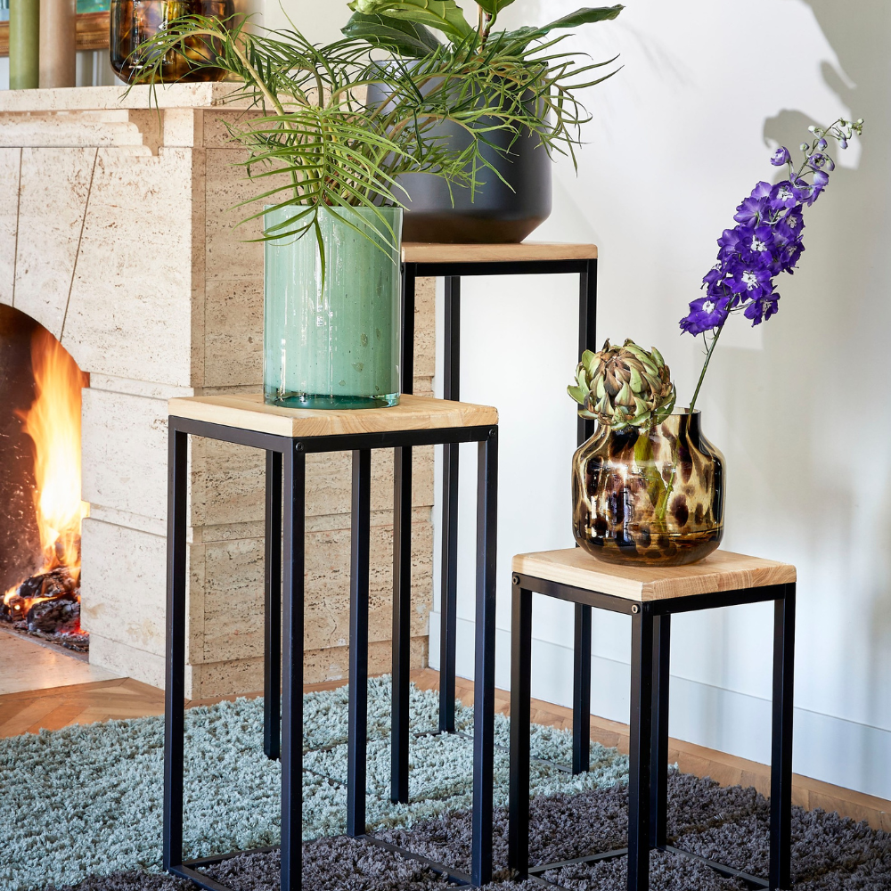 Oskar Plant Table (S) - Black