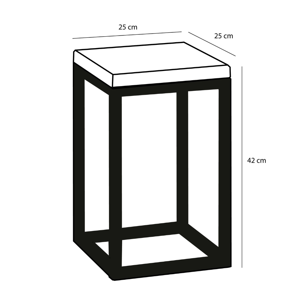 Oskar Plant Table (S) - Black