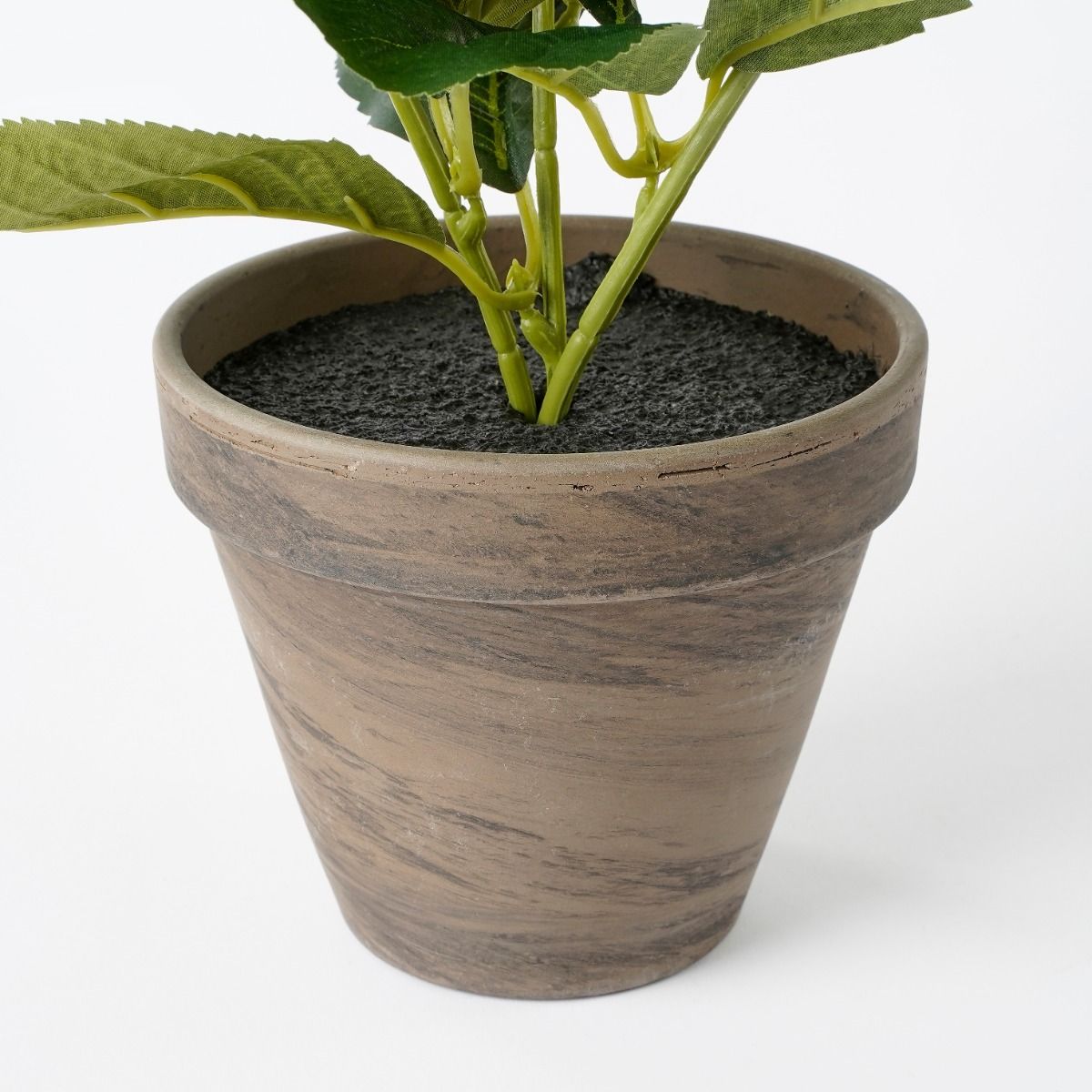 Hydrangea Artificial Plant in Pot - Purple