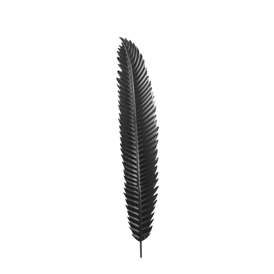 Yuto Wall Decorative Leaf (M)-Black