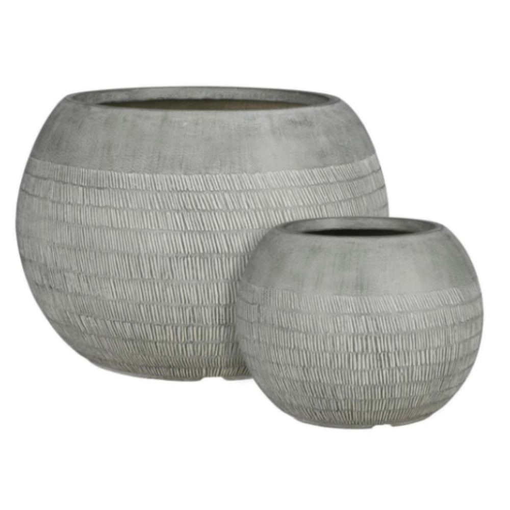 Zembla Round Pot (M) Off White