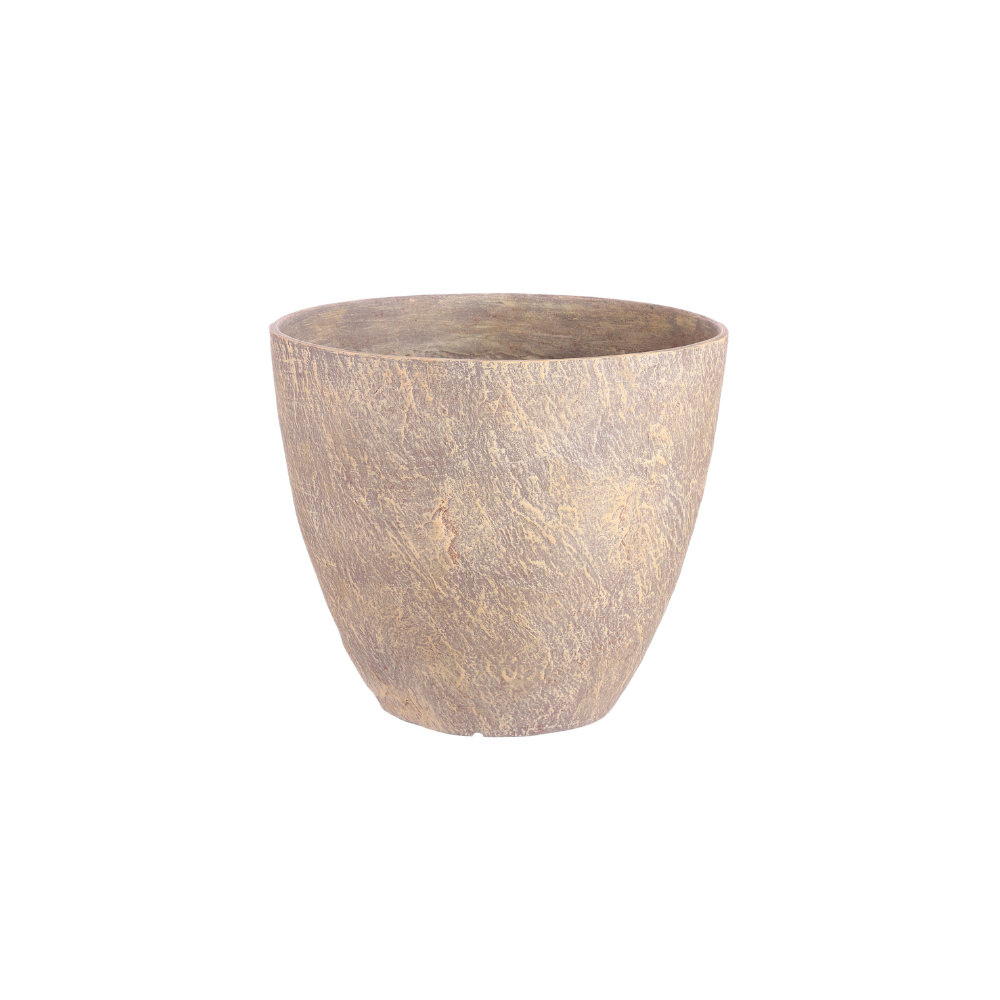 Bravo Round Pot Planters (S) - Brown