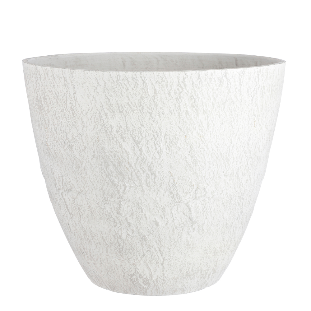 Bravo Outdoor Round Pot Planter - Off White