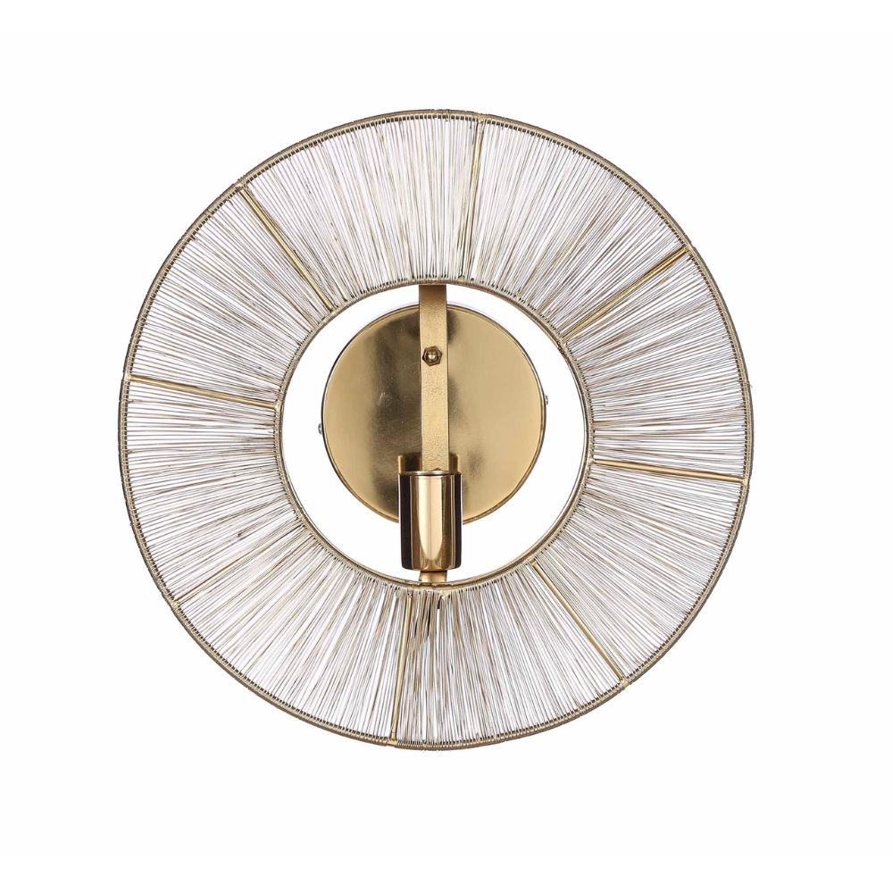 Bodil Modern Outdoor Round Wall Lamp Made Of Iron-Brown