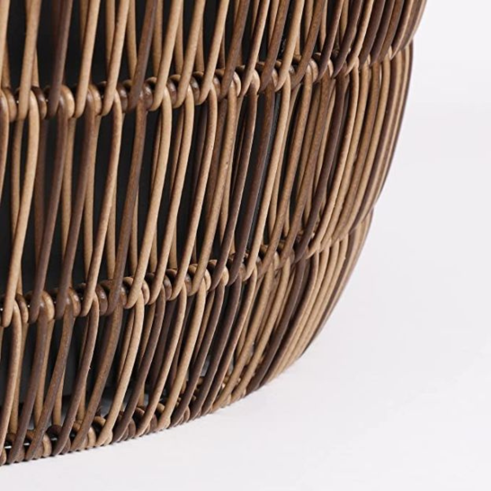Peta Round Planter Bowl (L) Brown