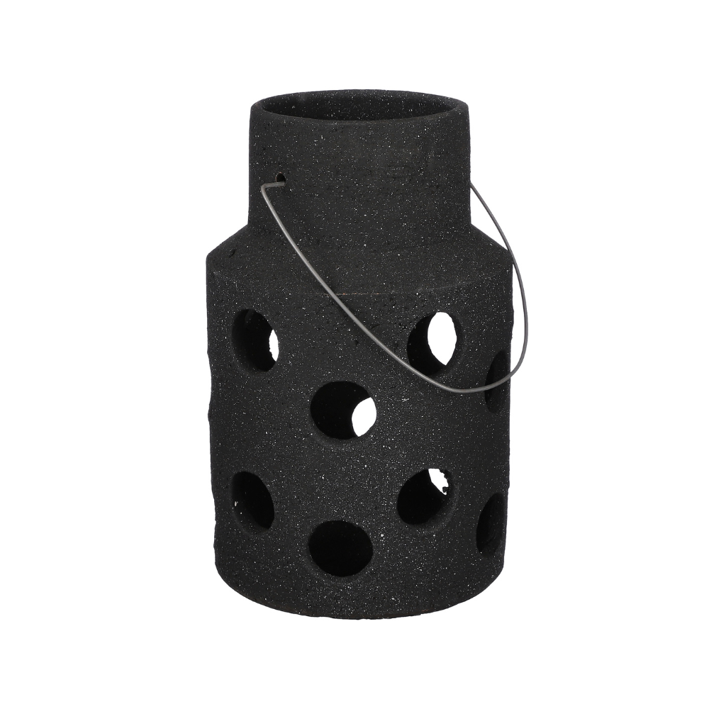 Pietra Lantern Anthracite (M) - Black