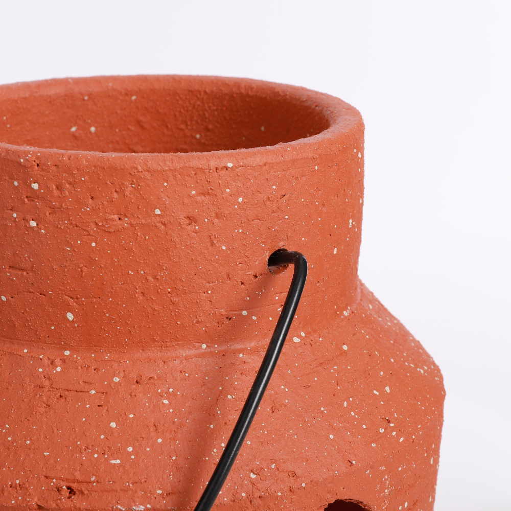 Pietra Lantern Terracotta (S) - Brown