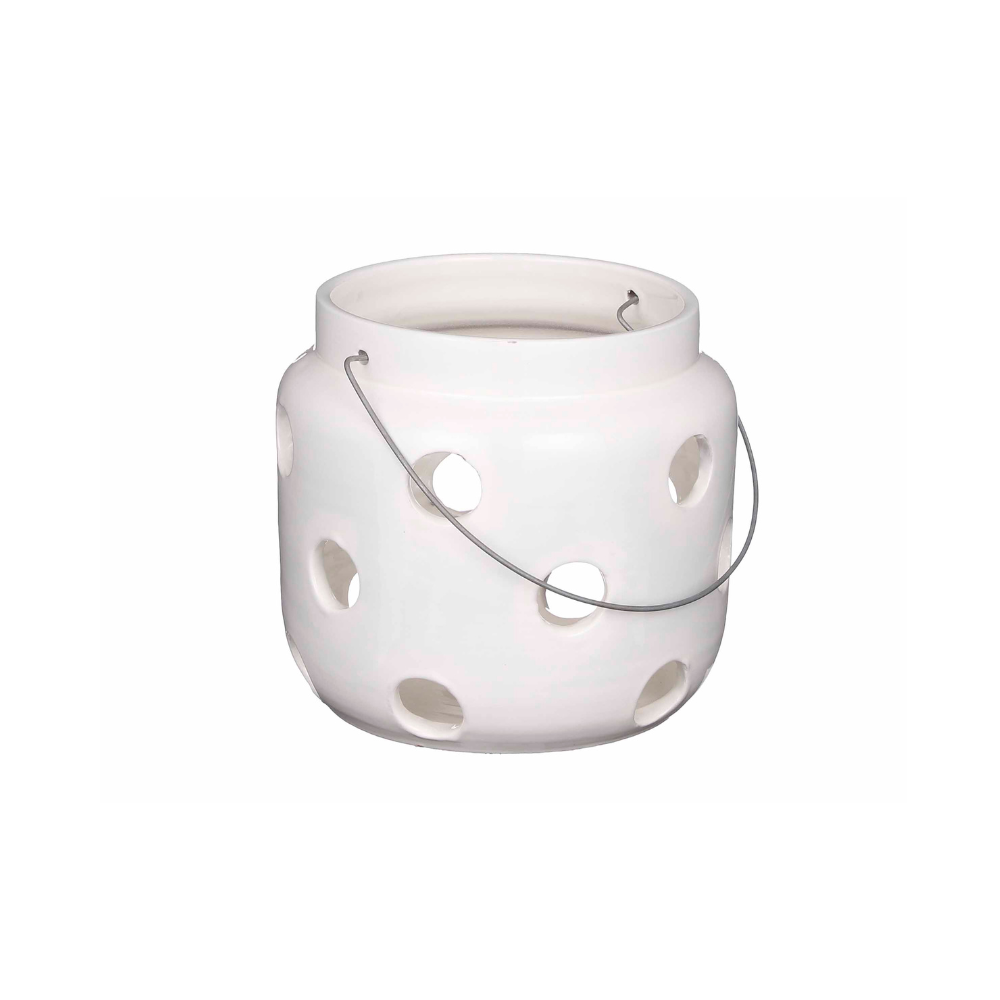 Arena Ceramic Lantern (S) - White