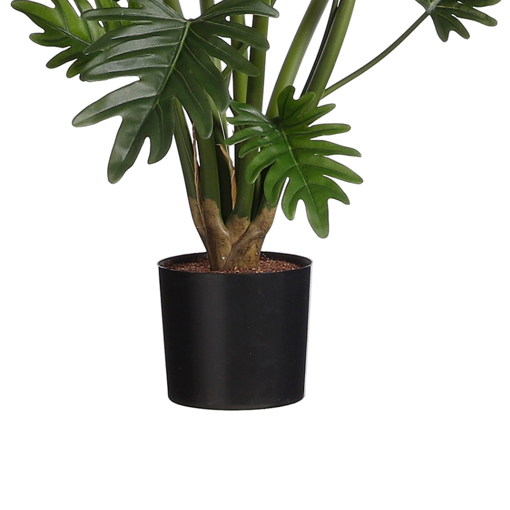 Artificial Philodendron selloum Plant in pot - Green