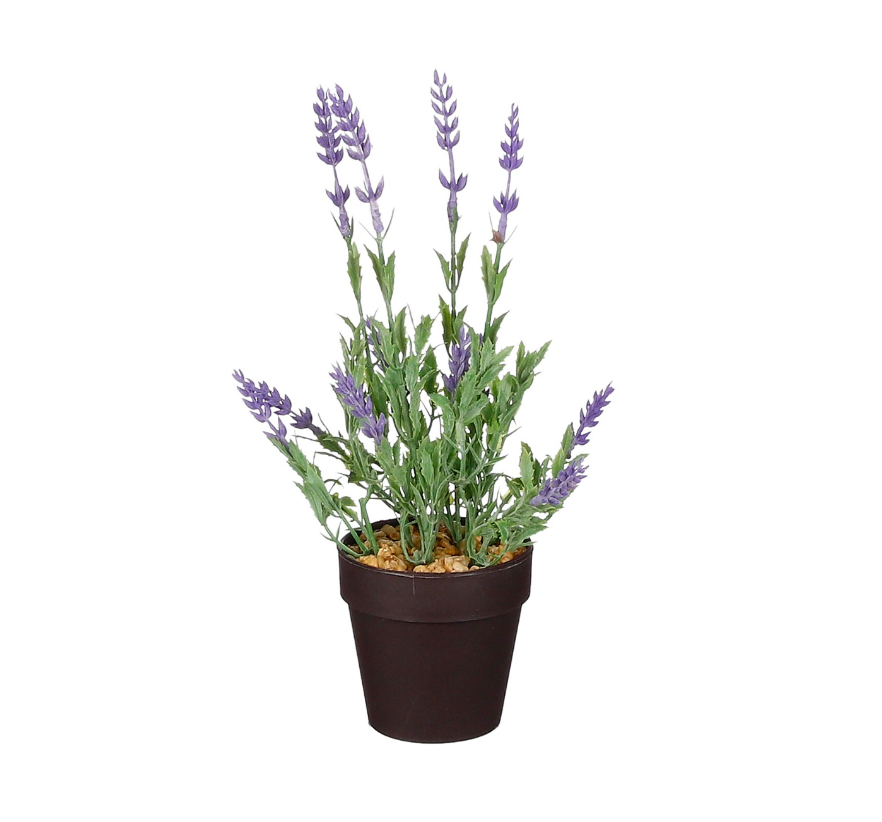 Artificial Lavender In Pot Purple