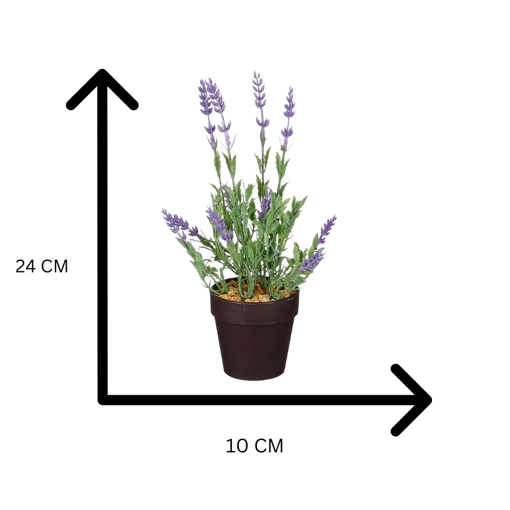 Artificial Lavender In Pot Purple