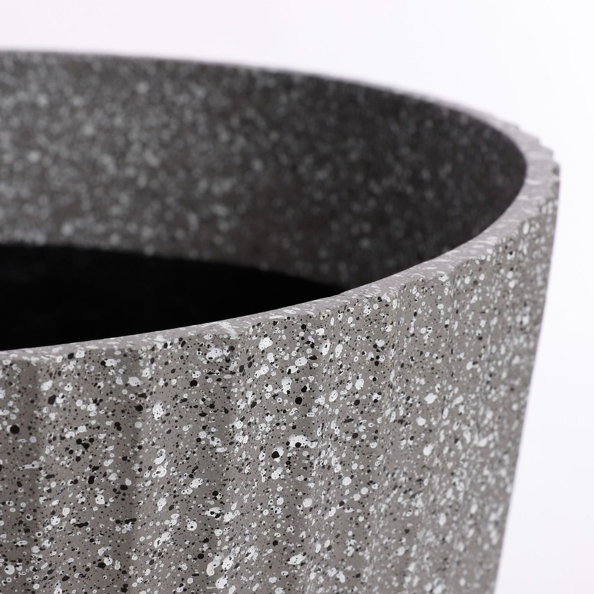 Rio Round Pot Planter Terrazzo (S) Grey