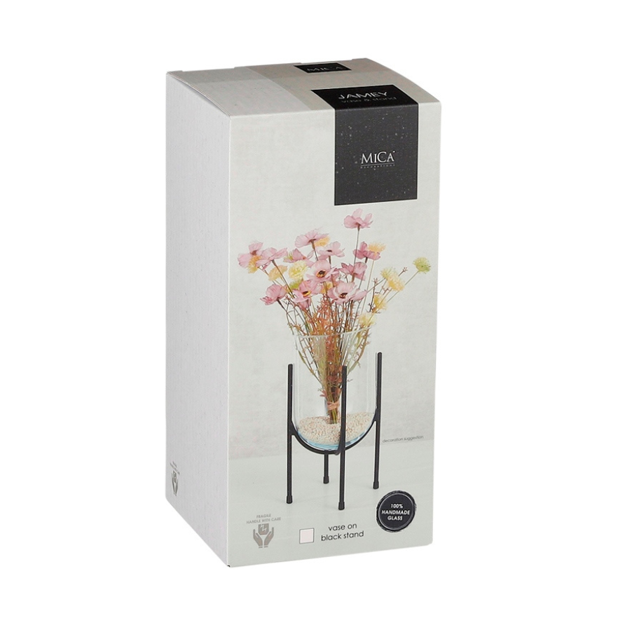 Jamey Glass Vase On Stand