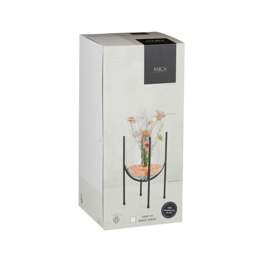 Jamey Glass Vase On Stand