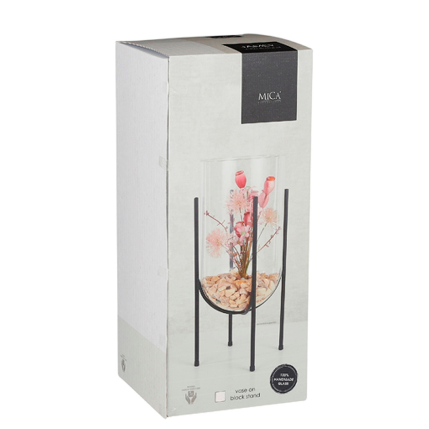 Jamey Glass Vase On Stand