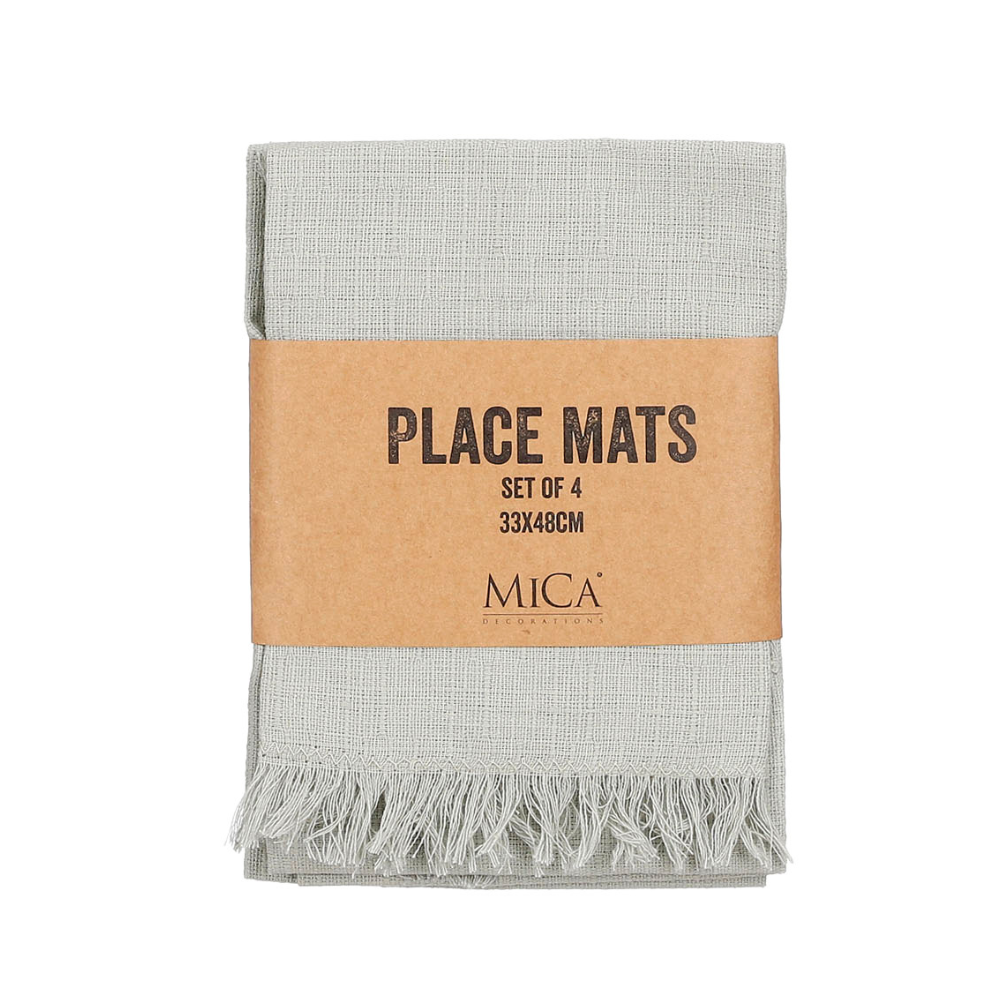 Villia Placemat Set Of 4 - Light Green