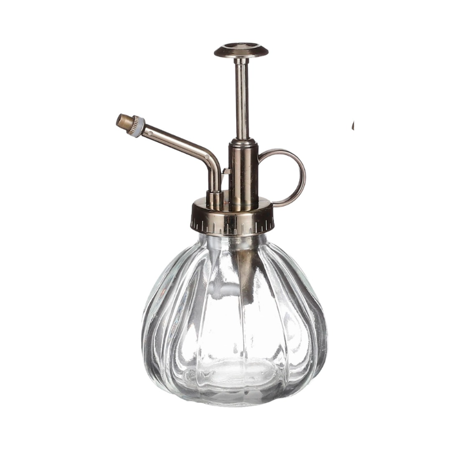 Vintage Glass Plant Mister Spray Bottle White