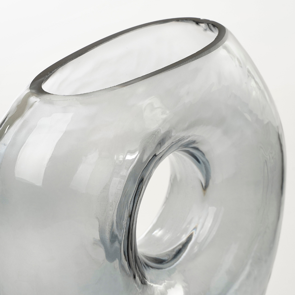 Jay Outdoor Glass Vase - Grey