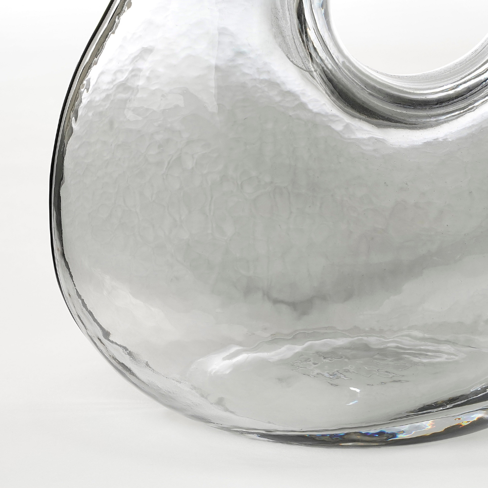 Jay Outdoor Glass Vase - Light Grey