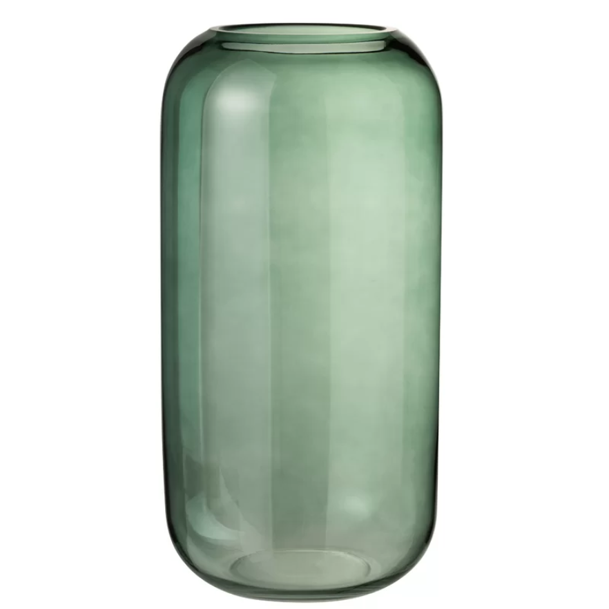 Lino Glass (L) Vase-Green