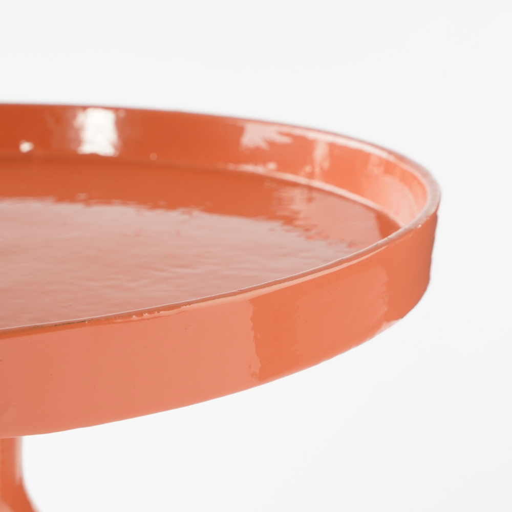 Duco Side Table Recycled  Aluminium  FSC 100% - Orange