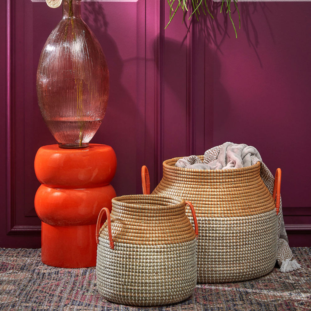 Milou Basket Brown Set of 2