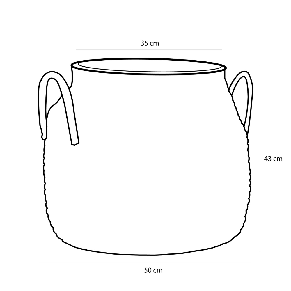 Milou Basket Brown Set of 2