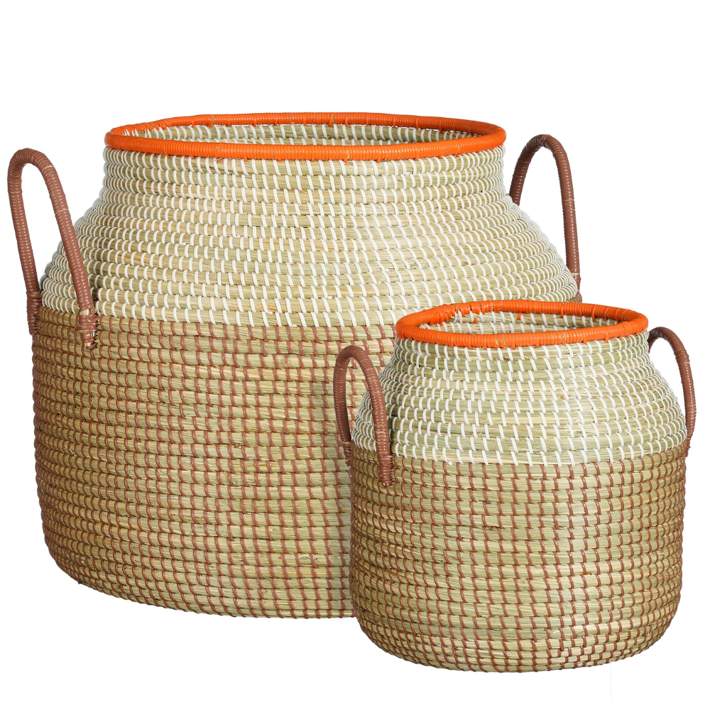 Milou Basket Brown Set of 2